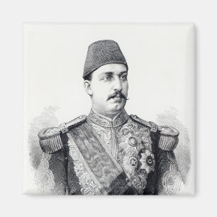 Portrait of The Khedive Tawfig Magnet