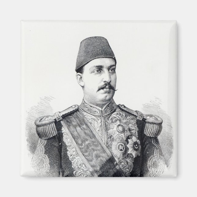 Portrait of The Khedive Tawfig Magnet (Front)