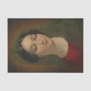 Portrait of the Madonna by Mihael Stroj Tissue Paper