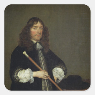 Portrait of the Mayor Square Sticker