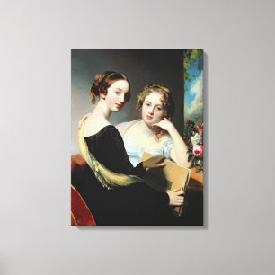 Portrait of the McEuen sisters, after 1823 Canvas Print