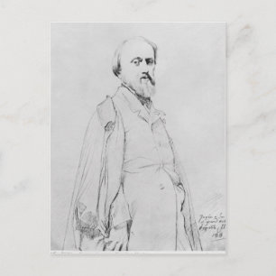 Portrait of the painter Hippolyte Flandrin Postcard