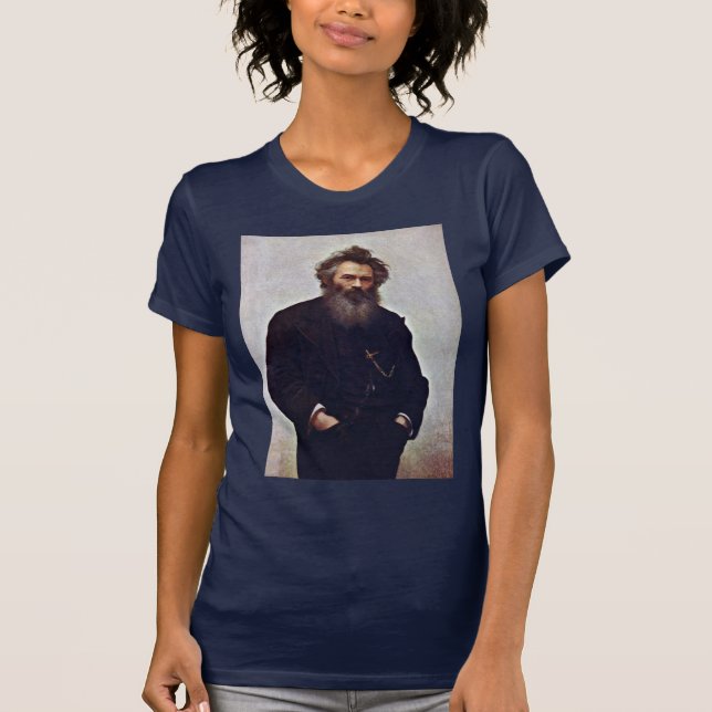 Portrait Of The Painter Ivan Shishkin By Ivan Niko T-Shirt (Front)