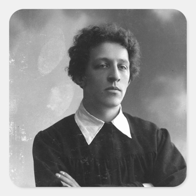 Portrait of the poet Alexander Blok Square Sticker (Front)