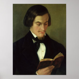 Portrait of the poet Heinrich Heine  1842 Poster