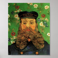 Portrait of the Postman Joseph Roulin by Van Gogh