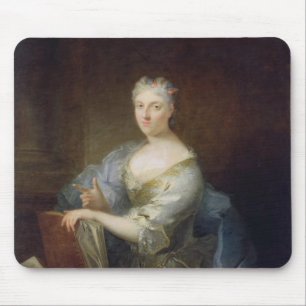 Portrait of the singer Marie-Louise Desmatins Mouse Pad
