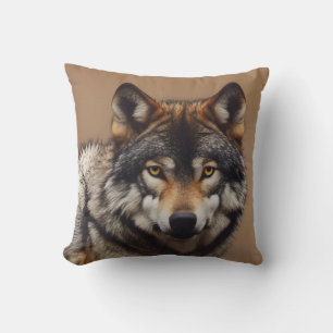 Portrait of the wolf cushion