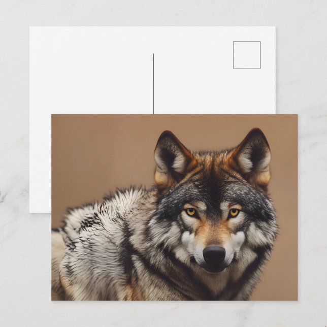 Portrait of the wolf postcard (Front/Back)