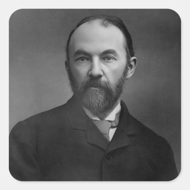 Portrait of Thomas Hardy Square Sticker (Front)