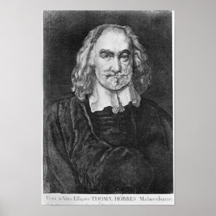 Portrait of Thomas Hobbes Poster