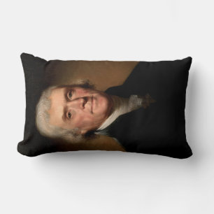 Portrait of Thomas Jefferson (by Rembrandt Peale) Lumbar Cushion
