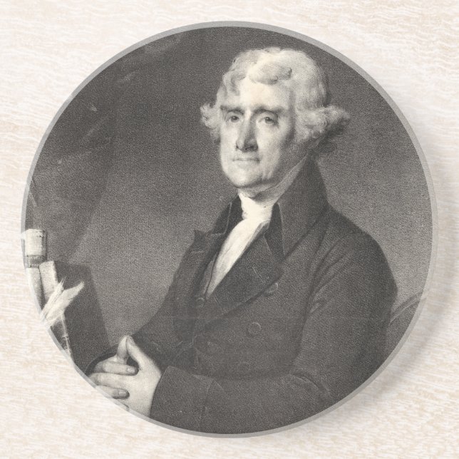 Portrait of Thomas Jefferson Coaster (Front)