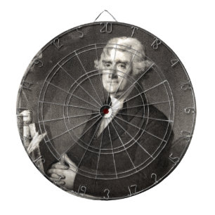 Portrait of Thomas Jefferson Dartboard