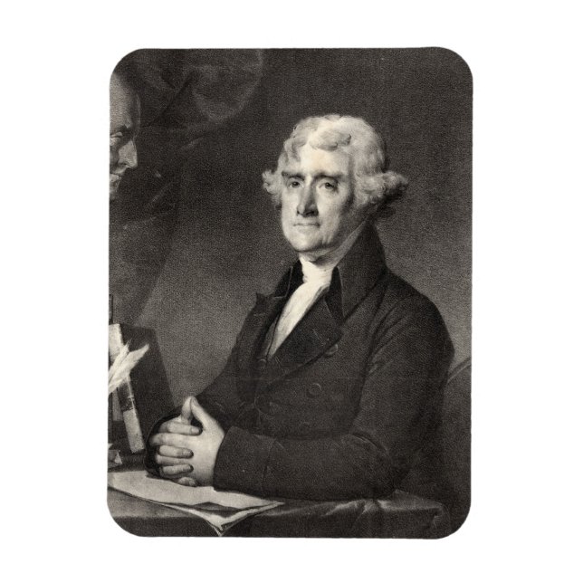Portrait of Thomas Jefferson Magnet (Vertical)