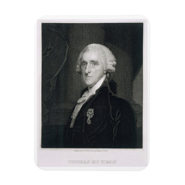 Portrait of Thomas McKean, engraved by Thomas B. W Magnet (Vertical)
