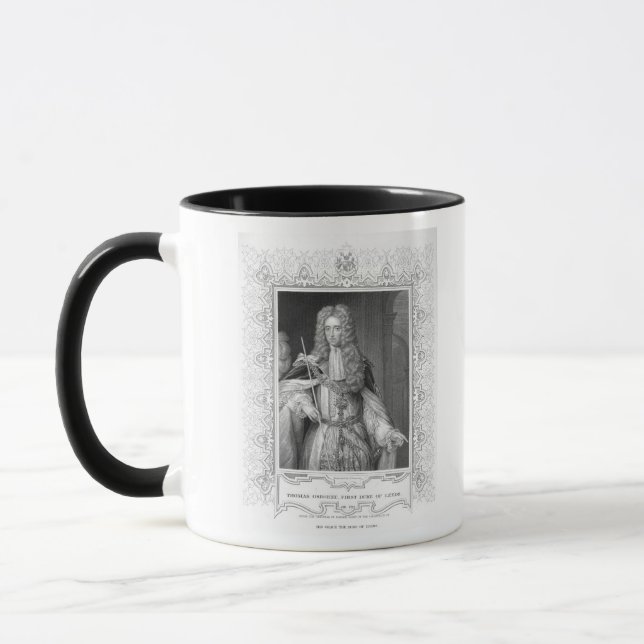 Portrait of Thomas Osborne, engraving Mug (Left)