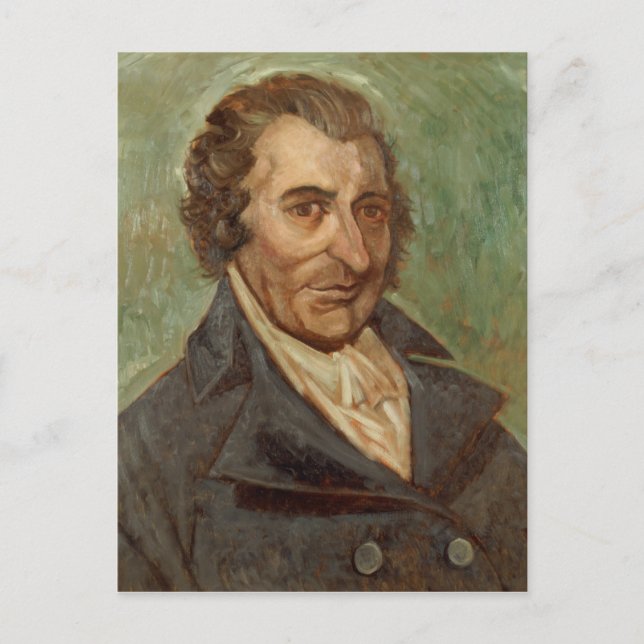 Portrait of Thomas Paine Postcard (Front)