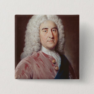 Portrait of Thomas Pelham Holles 15 Cm Square Badge