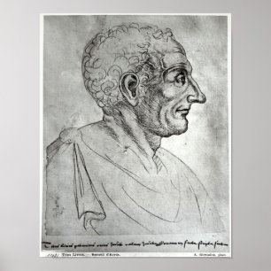 Portrait of Titus Livius known as Livy Poster