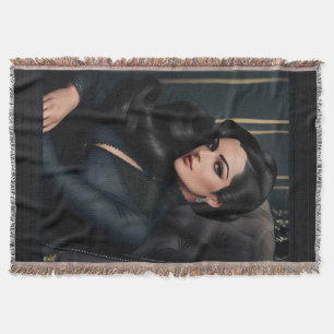 Portrait Of Tressa Straninski by Xzendor7 Throw Blanket