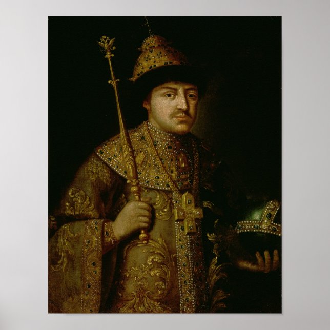 Portrait of Tsar Fyodor III Alexeevich Poster (Front)