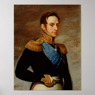 Portrait of Tsar Nicholas I 1826 Poster