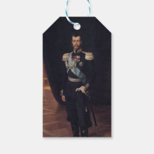 Portrait of Tsar Nicholas II (by Albert Edelfelt) Gift Tags