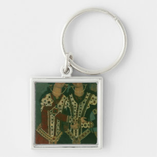 Portrait of Twins Key Ring