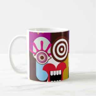 Portrait of two women - color illustration. Woman Coffee Mug