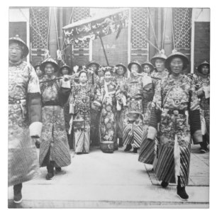 Portrait of Tz'U-Hsi (1835-1908) Empress Dowager o Tile