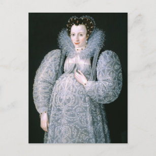 Portrait of Unknown Lady c.1595 Fine Art Postcard
