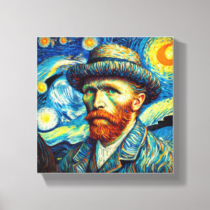  Portrait of Vincent van Gogh art Canvas Print