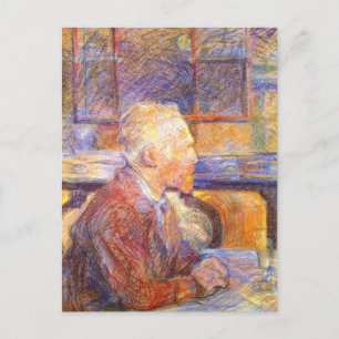 Portrait of Vincent Van Gogh by Toulouse-Lautrec P Postcard