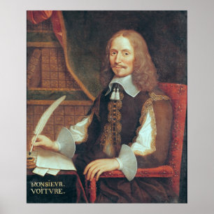 Portrait of Vincent Voiture Poster