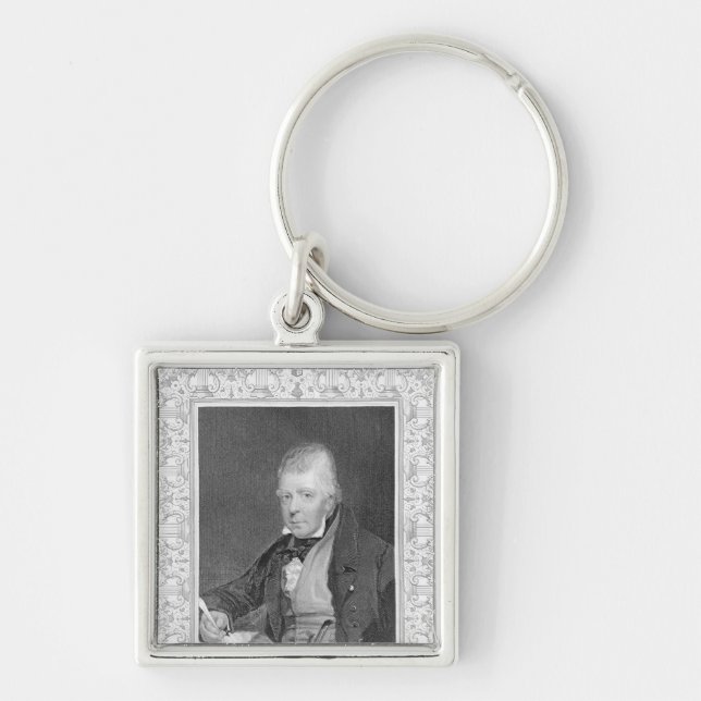 Portrait of Walter Scott Key Ring (Front)