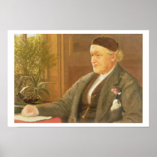 Portrait of William Bell Scott (1811-90), 1886 (oi Poster