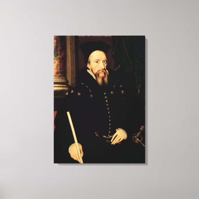 Portrait of William Cecil Canvas Print (Front)