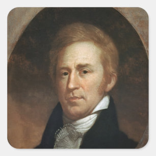 Portrait of William Clark, c.1807 Square Sticker