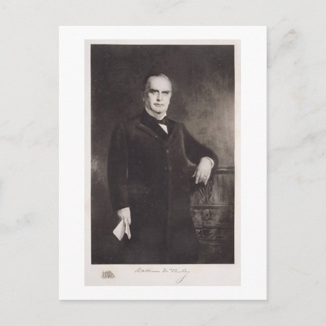 Portrait of William McKinley (litho) Postcard (Front)