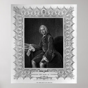 Portrait of William Pitt, 1st Earl of Chatham Poster
