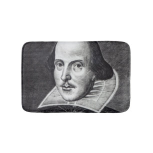 Portrait of William Shakespeare Bath Mat