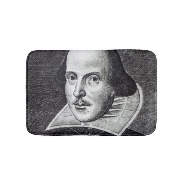 Portrait of William Shakespeare Bath Mat (Front)