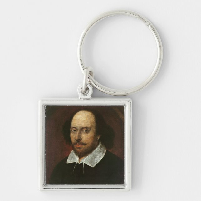 Portrait of William Shakespeare  c.1610 Key Ring (Front)