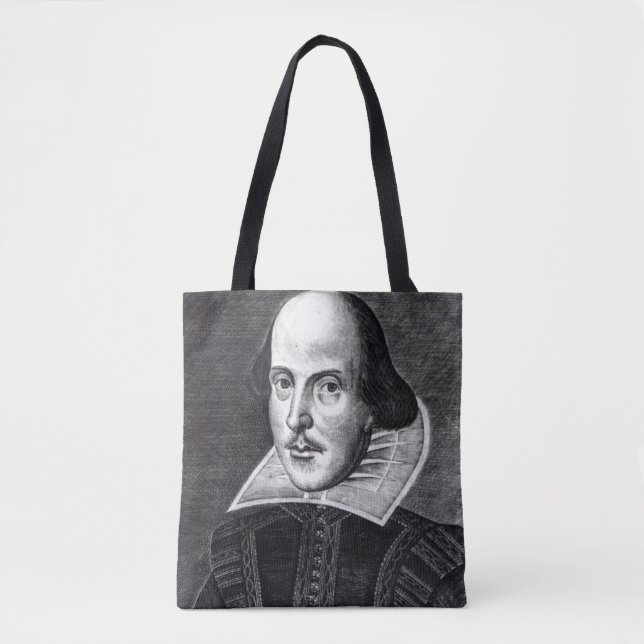 Portrait of William Shakespeare Tote Bag (Front)