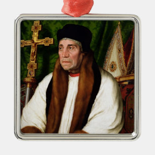 Portrait of William Warham Metal Tree Decoration