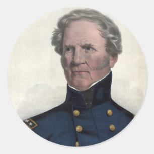 Portrait of Winfield Scott stickers