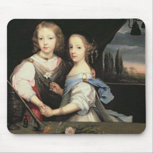 Portrait of Winston and Arabella (1648-1730) Churc Mouse Pad