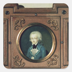 Portrait of Wolfgang Amadeus Mozart , 1773 Square Sticker