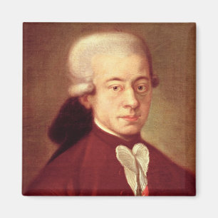 Portrait of Wolfgang Amadeus Mozart  after 1770 Magnet